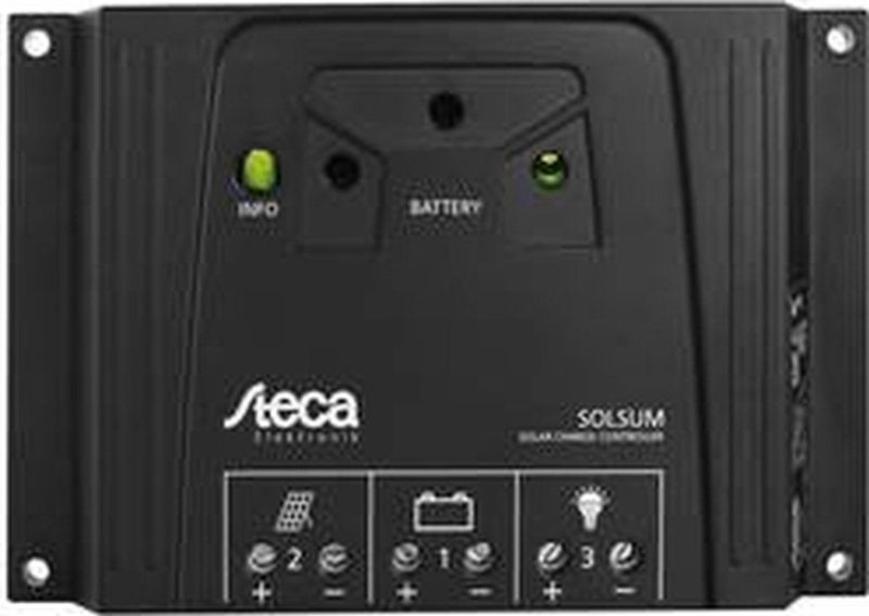 Steca Solsum 0808 Laadregelaar Zonne-energie 12 V 24 V 8 A