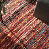 Teppich Wohnzimmer Kurzflor Ethno Design Geometrisches Muster Rauten Motiv 200x290 cm, Bunt - Paco Home