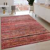 Teppich Wohnzimmer Kurzflor Ethno Design Geometrisches Muster Rauten Motiv 240x340 cm, Bunt - Paco Home