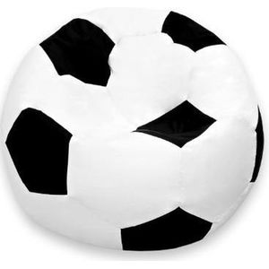 LUMALAND voetbal zitzak (90 cm Ø): De hattrick voor zitcomfort | Zo geniet je van voetbal in stijl, zowel binnen als buiten I Met meer dan 1,5 miljoen aanpasbare EPS-korrels | Wasbare hoes