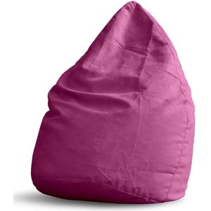 Lumaland - Luxe XL PLUS zitzak - stijlvolle beanbag met 220L volume - extra stevige naden - verkrijgbaar in verschillende kleuren - Roze