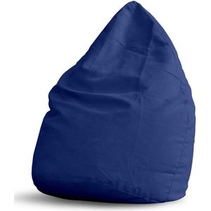 Lumaland - Luxe XL PLUS zitzak - stijlvolle beanbag met 220L volume - extra stevige naden - verkrijgbaar in verschillende kleuren - Royalblue