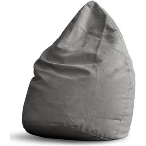 Lumaland - Luxe XL zitzak - Stijlvolle beanbag - 120L vulling - 100% Polyester - Verkrijgbaar in verschillende kleuren - Grijs