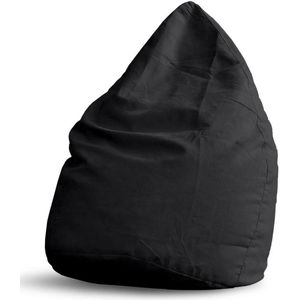 Lumaland - Luxe XL zitzak - Stijlvolle beanbag - 120L vulling - 100% Polyester - Verkrijgbaar in verschillende kleuren - Zwart