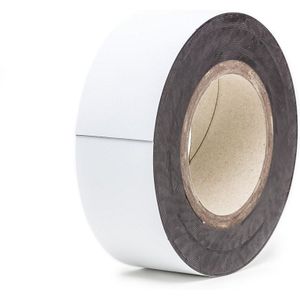 Magnetische labels, op rol, wit, hoogte 60 mm, rollengte 10 m