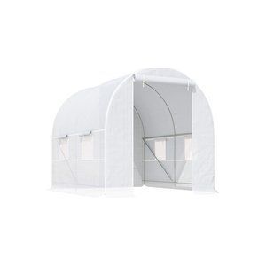 Outsunny kas tunnelkas kweekkas plantenkas folie 250 x 200 x 200 cm