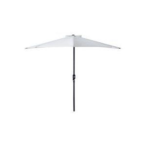 Outsunny Aluminium parasol tuinparasol zwengel parasol parasol marktparasol halfrond 2 kleuren 0X-WIPJ-2E8N