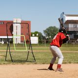 Homcom - Rebounder für Fußball Prellwand Tragebar mit Schlag-Zone Rebound Netz Kickback Rückprallwand Prellwand für Baseball Basketball Fußballtor