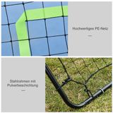 Homcom - Rebounder für Fußball Prellwand Tragebar mit Schlag-Zone Rebound Netz Kickback Rückprallwand Prellwand für Baseball Basketball Fußballtor
