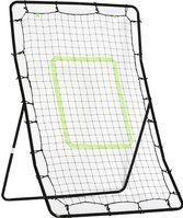Homcom - Rebounder für Fußball Prellwand Tragebar mit Schlag-Zone Rebound Netz Kickback Rückprallwand Prellwand für Baseball Basketball Fußballtor