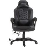 Ergonomische Gaming massage stoel / Bureaustoel  Zwart