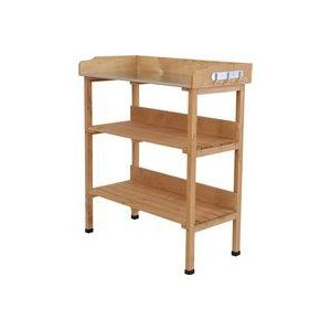 Outsunny Planttafel met metalen werkblad tuiniertafel bloementafel tuin hout 845-211