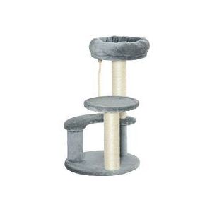 PawHut Kattenboom klimboom speelboom kattenbed kattenkrabboom grijs D30-202