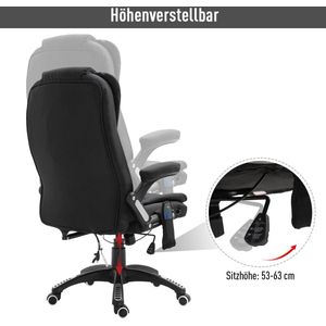 Vinsetto Massagestoel directiestoel gamingstoel draaistoel massage bureaustoel 921-171V90