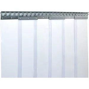 Begoniape Strip Curtain, Slats, 200 x 18 cm, Pre-Assembled, Transparent