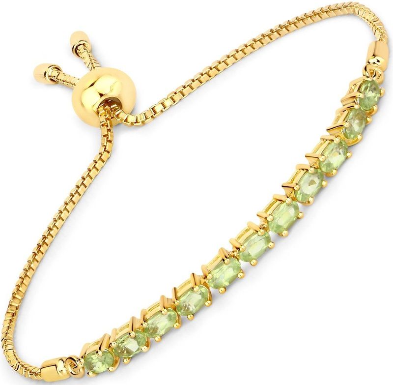 Rafaela Donata - Armband Sterling Silber Amethyst in Gelbgold Armbänder & Armreife 1 ct Damen (97.99 € / 1 ct)