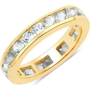 Rafaela Donata - Ring Sterling Silber Blautopas in Gelbgold Ringe 1 ct Damen (79.99 € / 1 ct)