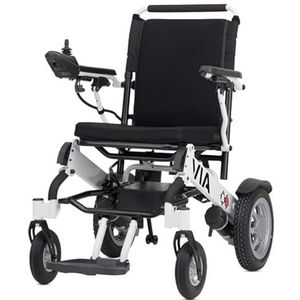 Bischoff & Bischoff Elektrische rolstoel Via, opvouwbaar – voor binnen en buiten, snelheid 6 km/u, bereik ca. 25 km, wit, met HMV: 18.46.06.0004