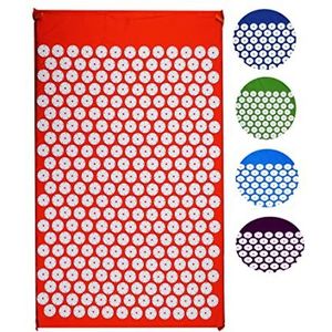 Shanti Acupressuurkussen, kussen, nagelkussen (66 x 40 x 2 cm, 901), acupunctuurkussen, massagekussen, mat, massagemat, acupunctuurmat, iplicator (oranje)