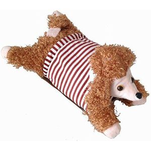 Warmtefles pudel elektrische kruik warmwaterkussen elektrisch (bruine strepen)