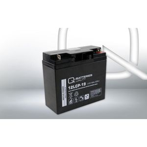 Q-Batteries 12LCP-19/12V- 19Ah loodaccu type AGM Deep Cycle VRLA