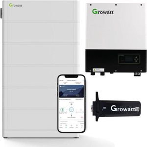 Growatt SPA 6000TL3 BH 6kW Accu Omvormer Met 12,8 KWh Thuisbatterij