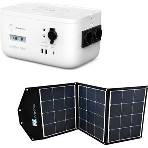 Pylontech Pylontech Amber Rock 473Wh Draagbare Powerstation Met A-TroniX PPS Solar Bag 135W