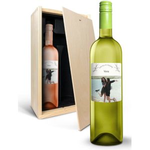 Wijnpakket met bedrukt etiket - Oude Kaap - Wit en rosé