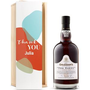 Port in bedrukte kist - Graham's The Tawny Reserve