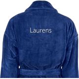 Heren - Badjas - Wit - Badstof