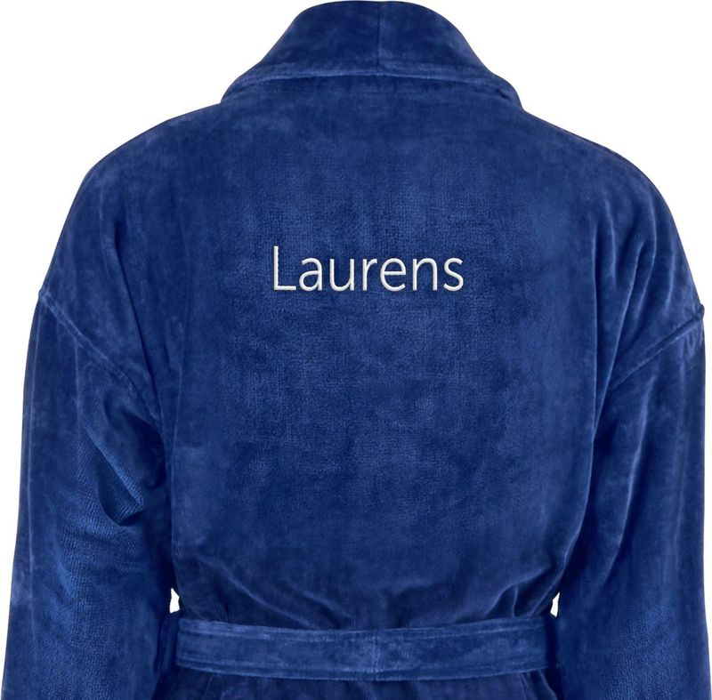 Heren - Badjas - Wit - Badstof