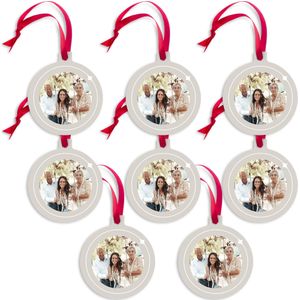 Aluminium kersthanger bedrukken - Kerstbal - 8 stuks