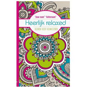 Kleurboek "Heerlijk relaxed" personaliseren