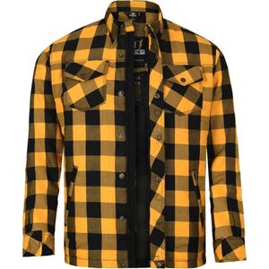 Bores - Lumberjack - Motorradhemd - Zwart/Geel - 6XL