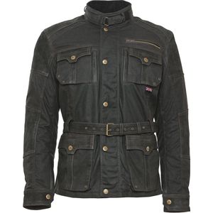 Bores Jacket Gregory Herren Wachsjacke lang Black-6XL