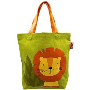 Dekohelden24 Handtas voor kinderen met handvat Leeuw en leeuwenbuit 100% katoen Afmetingen (h x b): ca. 21 x 24 x 21 cm