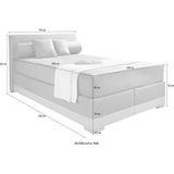 Maintal Boxspringbett "Lago", in 3 verschiedenen Matratzenarten, H2 oder H3