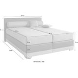 Maintal Boxspringbett "Lago", in 3 verschiedenen Matratzenarten, H2 oder H3