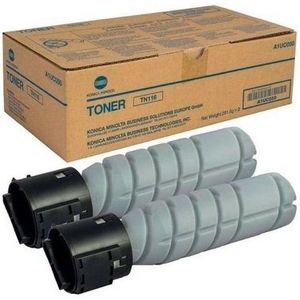 Konica-Minolta TN-118 (A3VW050) toner cartridge zwart 2 stuks (origineel)