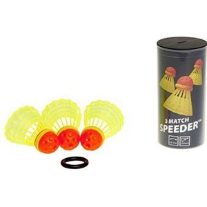 Speedminton® MATCH Speeder® - Pack van 3 Speed Badminton/Crossminton originele wedstrijdbal incl. windring