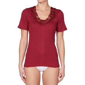 Hemden - Dames Shirt - Wit - Katoen - Wijde Schoudernaden