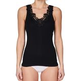 Toker - Hemd - Zwart - Katoen - Met Kant en Brede Band