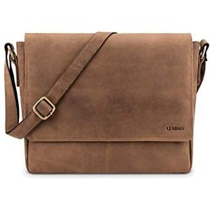 LEABAGS Gent Gemengd, Nature Medium Bruin, Taille unique, Boheems,Gedeconstrueerd,Minimalistisch,Retro,Nutsvoorziening,Western,Eigentijds