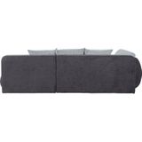 INOSIGN Ecksofa "Imola, elegant und modern, aktuelle Steppung im Sitz, bequem, L-Form", frei im Raum stellbar, wahlweise mit Bettfunktion und Bettkasten