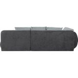 INOSIGN Ecksofa "Imola, elegant und modern, aktuelle Steppung im Sitz, bequem, L-Form", frei im Raum stellbar, wahlweise mit Bettfunktion und Bettkasten