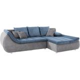 INOSIGN Ecksofa "Imola, elegant und modern, aktuelle Steppung im Sitz, bequem, L-Form", frei im Raum stellbar, wahlweise mit Bettfunktion und Bettkasten