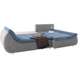 INOSIGN Ecksofa "Imola, elegant und modern, aktuelle Steppung im Sitz, bequem, L-Form", frei im Raum stellbar, wahlweise mit Bettfunktion und Bettkasten