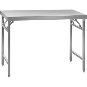 Royal Catering Opvouwbare werktafel - RVS - 120 x 60 cm