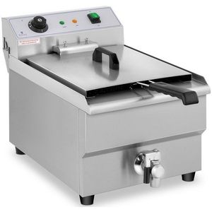 Royal Catering - Elektrische friteuse - 16 liter - aftapkraan - 230V