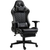 Gaming Stuhl Chair Racing mit Fußstütze und ergonomsichen 4D-Armlehnen